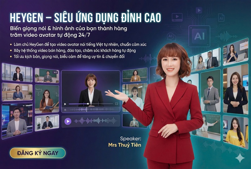 HEYGEN- SIÊU ỨNG DỤNG ĐỈNH CAO